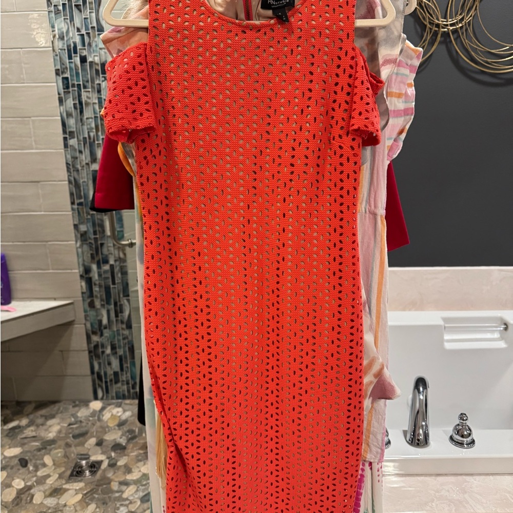 Orange Red Dress